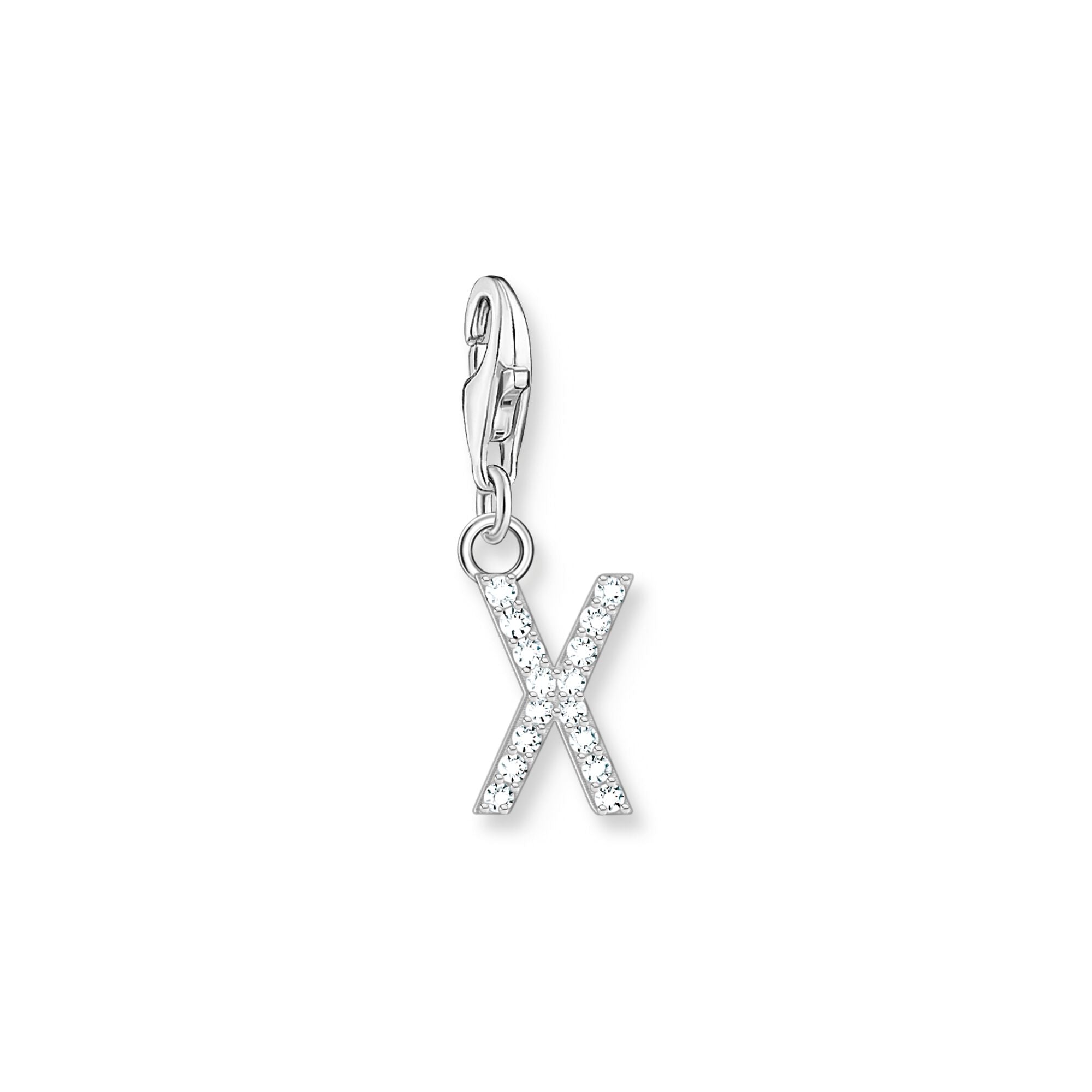 Thomas Sabo Initial Charm Pendant — X, Sterling silver